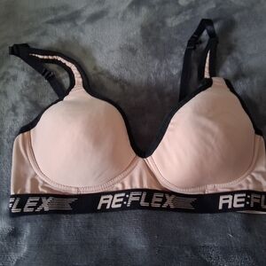 Reflex Size M Bra Active Wire Free Tan/Black Women’s Bra Comfort